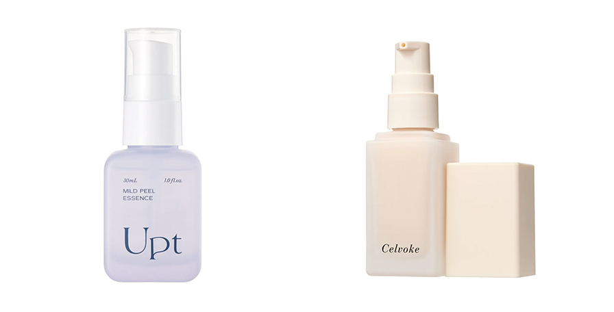 Uptマイルドピーリングエッセンス, celvokeレアグロウプライマー